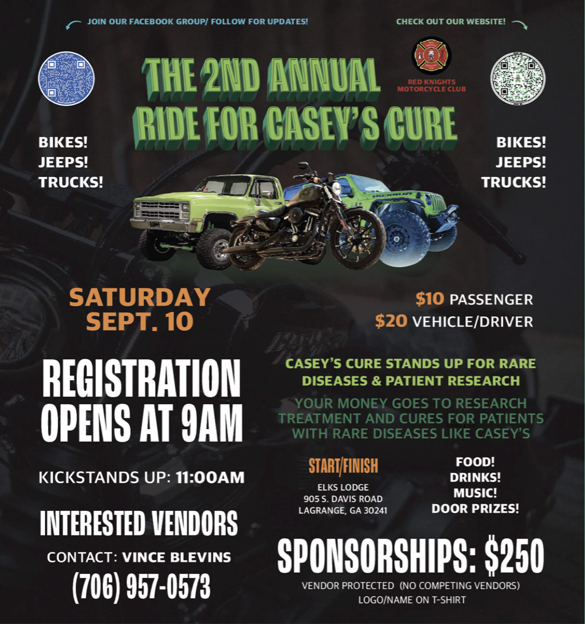 The 2nd Annual Ride for Casey’s Cure