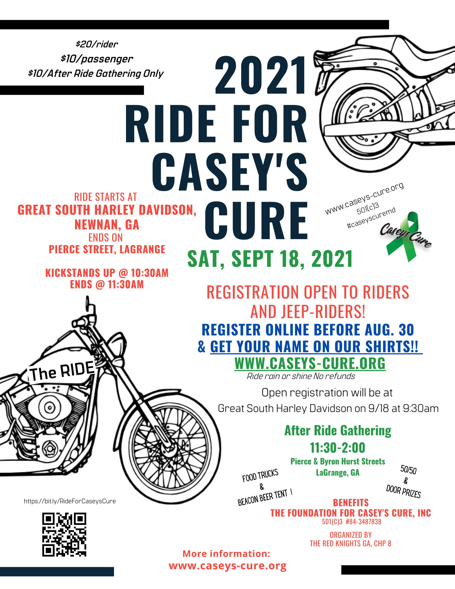 Ride for Casey’s Cure, 2021